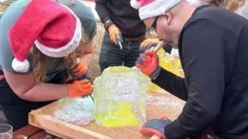 Workshop ijssculpturen bouwen